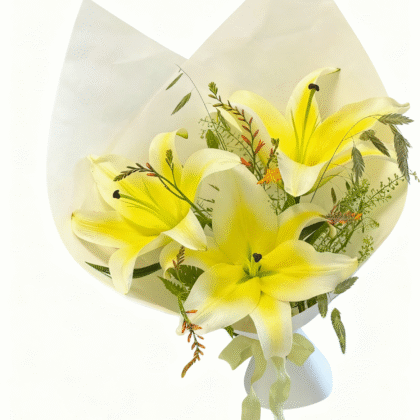 Single-head wooden door bouquet